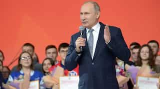Russian President Vladimir Putin hails 'advantages' of female bosses ahead of women's day