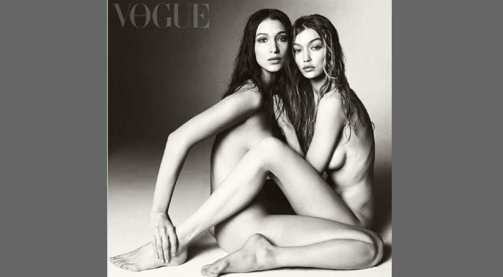 Gigi and Bella Hadid pose naked on British Vogue cover, face harsh criticism
