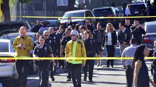 Protestors arrested in Los Angeles as anti-trans protest outside spa turns violent