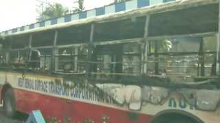 Kolkata: Angry mob torches 5 buses after two college students run over