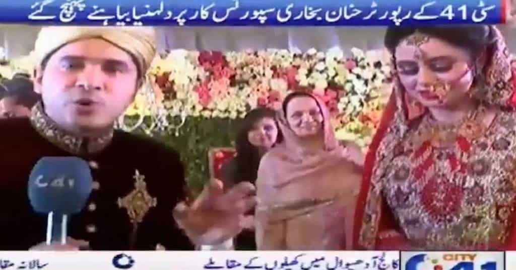 Watch: Pak journalist takes job 'seriously', reports own 'wedding live'