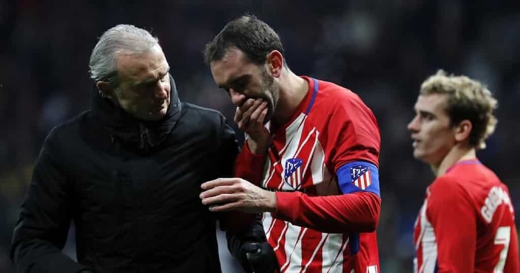 Watch: How Atletico defender Godin lost his tooth