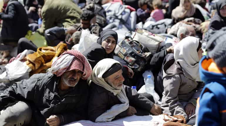 Fighters begin leaving last rebel pocket of Syria's Ghouta