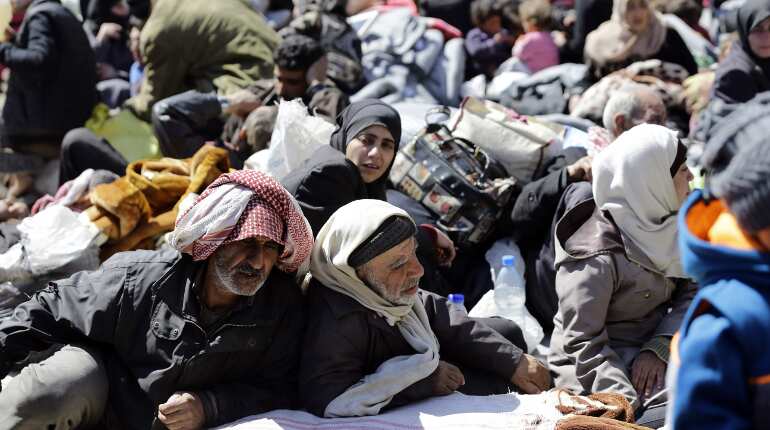 Fighters begin leaving last rebel pocket of Syria's Ghouta