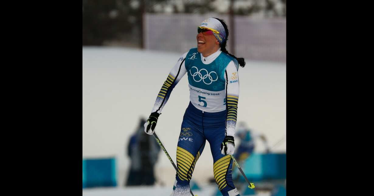 Sweden's Kalla Charlotte wins first gold medal of Winter Olympics Sweden's Kalla Charlotte wins first gold medal of Winter Olympics