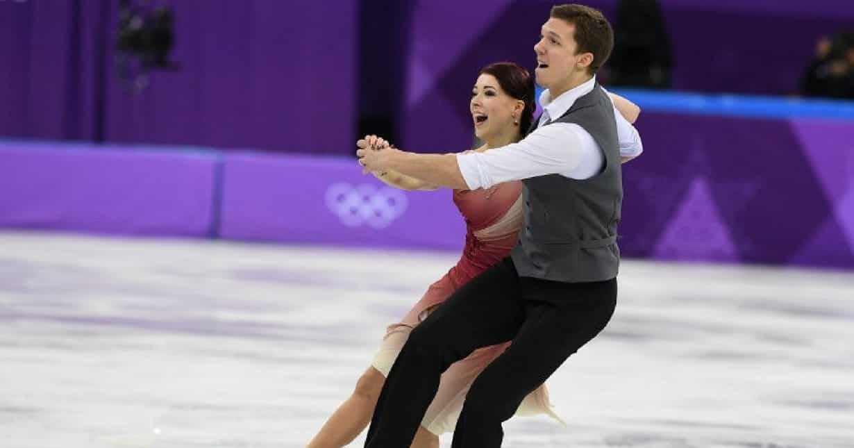 Russia's Ekaterina Bobrova and Russia's Dmitri Soloviev