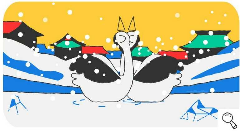 Olympic Google Doodle also marks Valentine's day Olympic Google Doodle also marks Valentine's day