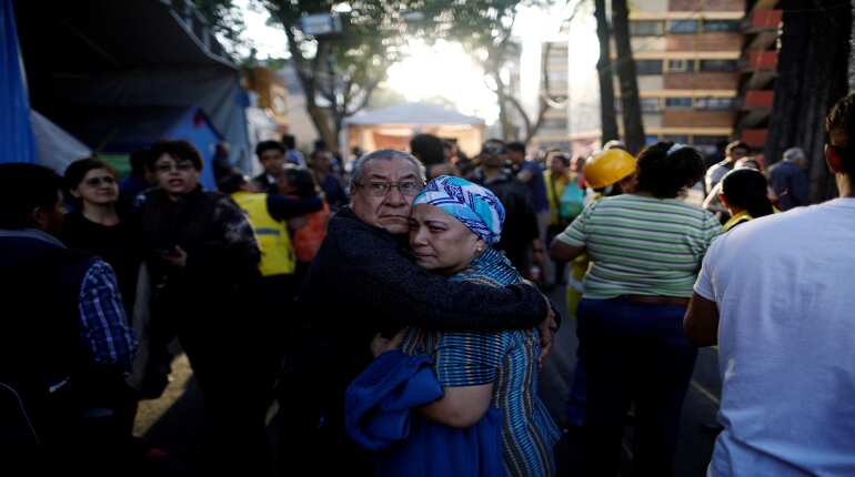 Mexico: 13 killed after helicopter crashes on two vans