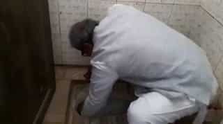 Madhya Pradesh: BJP lawmaker unclogs, cleans school toilet with bare hands