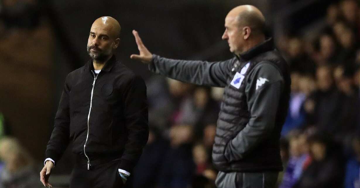 Watch: Pep Guardiola fights with Wigan manager Paul Cook Watch: Pep Guardiola fights with Wigan manager Paul Cook