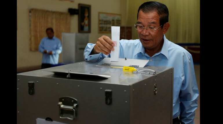 Cambodia votes in Senate election, PM's party expected to win