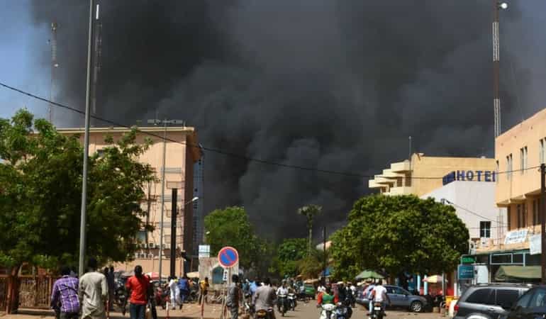 Dozens dead in attacks on Burkina military HQ, French embassy