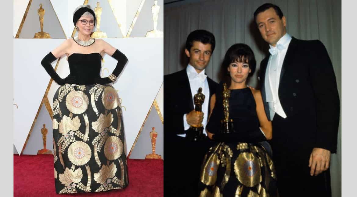 Rita Moreno wore her same 1962 Oscars gown today Rita Moreno wore her same 1962 Oscars gown today