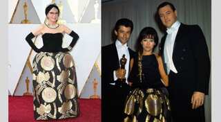 Rita Moreno wore her same 1962 Oscars gown today