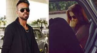 In photos: Elli AvrRam drops rumoured beau Hardik Pandya at airport