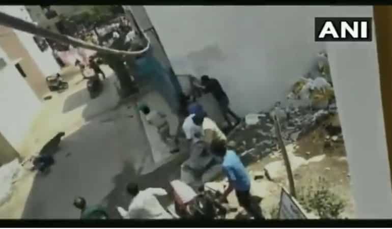Watch: Leopard strays into residential area in Indore, injures 4 Watch: Leopard strays into residential area in Indore, injures 4