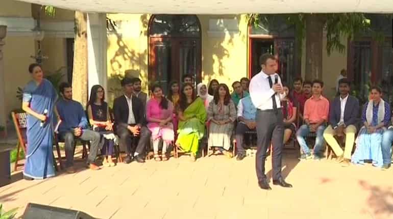 Need for more exchange between students: President Macron
