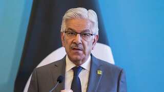 Ink thrown at Pakistan Foreign Minister Khawaja Asif in Sialkot