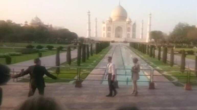 In pictures: French president Macron, wife visit Taj Mahal