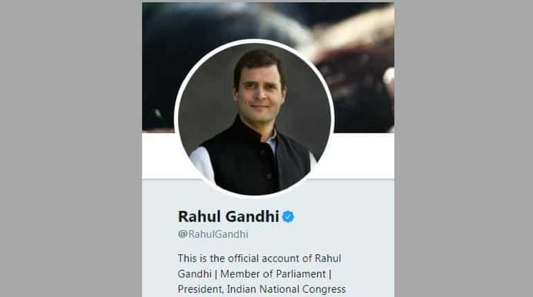 Rahul Gandhi's Twitter account renamed as @RahulGandhi