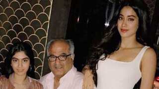 Janhvi and Khushi spotted at Arjun Kapoor's house with dad Boney Kapoor