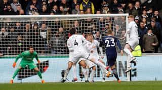 FA Cup: Spurs into semis after Eriksen double sinks Swansea