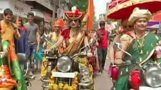 Mumbai: Saree-clad biker women take to streets to celebrate Gudi Padwa