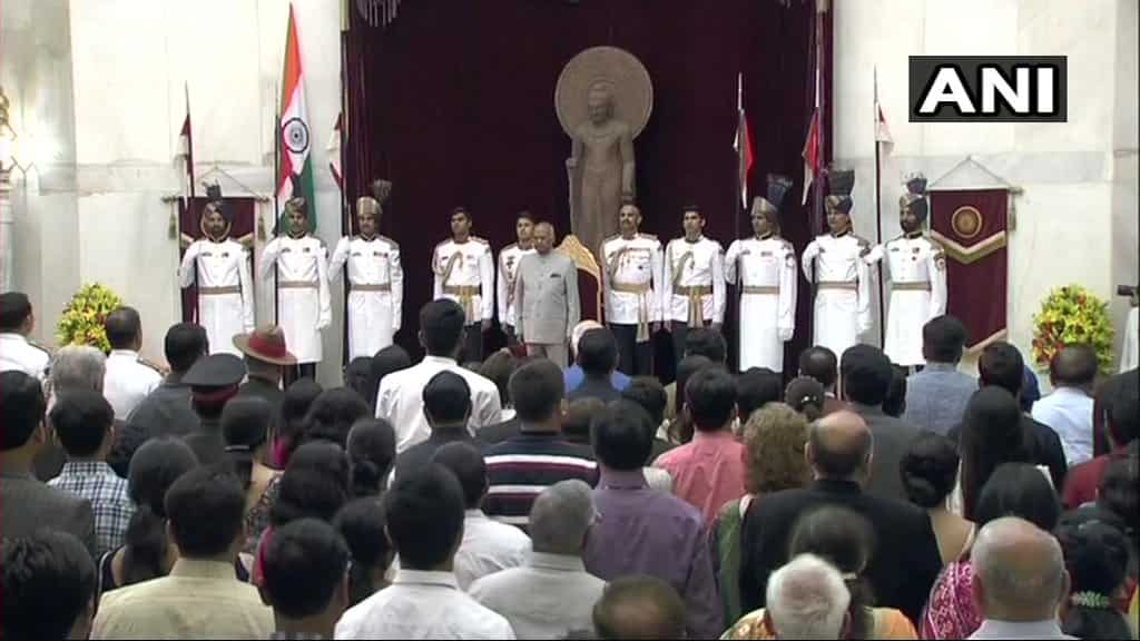 President Ram Nath Kovind confers Padma Awards 2018 in New Delhi