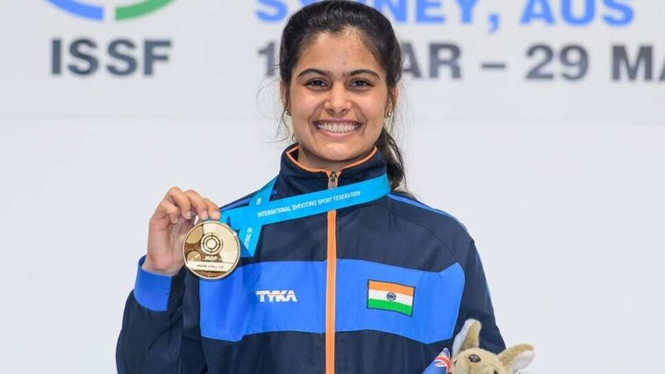 CWG 2018: Bhaker wins 10m pistol gold, Sidhu silver, Kumar bags men's bronze CWG 2018: Bhaker wins 10m pistol gold, Sidhu silver, Kumar bags men's bronze