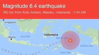 Indonesia: 6.4 quake rattles eastern Indonesia, tsunami alert lifted