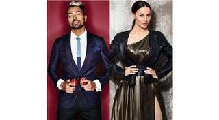 Elli AvrRam hides her face from paparazzi as she steps out with cricketer Hardik Pandya
