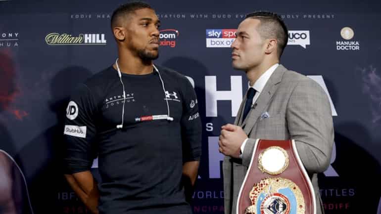 Leaner and lighter Joshua still outweighs Parker on the scales Leaner and lighter Joshua still outweighs Parker on the scales
