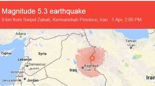 Magnitude 5.3 quake hits western Iran, dozens with minor injuries