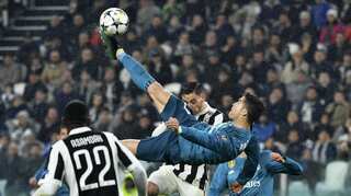 Watch: Ronaldo's sensational 'bicycle' goal against Juventus