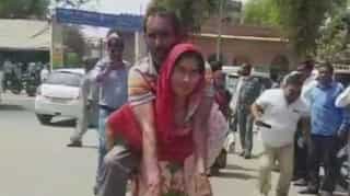 Mathura woman carries husband on her back to get him certificate of disability