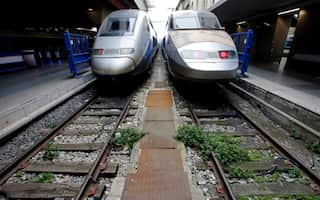 French railway workers on strike against government reform