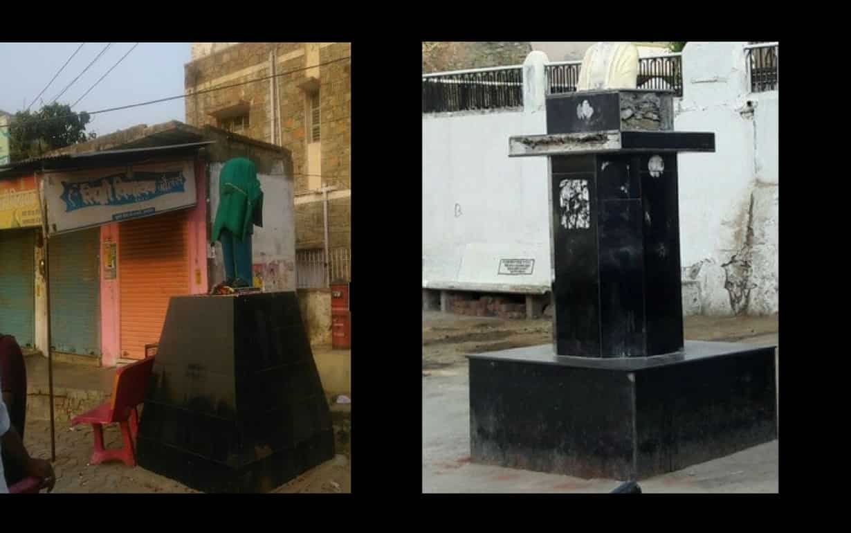 Ambedkars statue vandalised in Uttar Pradesh Ambedkars statue vandalised in Uttar Pradesh
