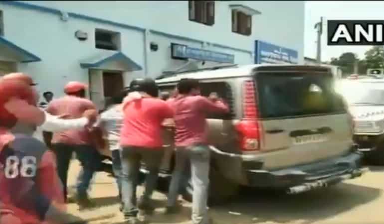 Watch: BJP leader attacked in Bengal over Panchayat nominations