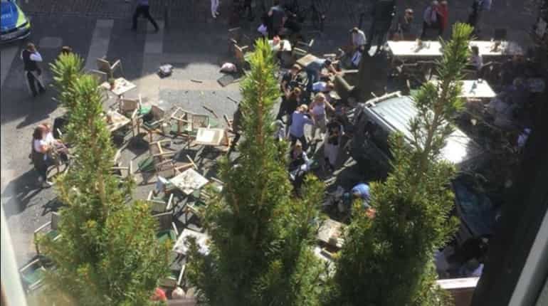 Several dead, many injured in Germany's Munster after vehicle drives into crowd