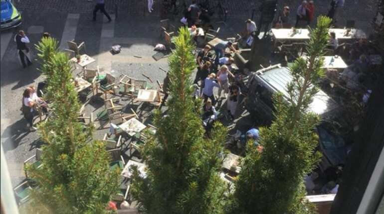 Several dead, many injured in Germany's Munster after vehicle drives into crowd