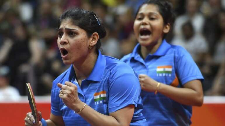 CWG 2018: Indian women's TT team grabs gold after historic victory against Singapore CWG 2018: Indian women's TT team grabs gold after historic victory against Singapore