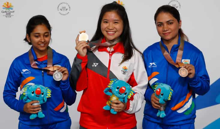 Mehuli Ghosh - Silver Medal and Apurvi Chandela - Bronze Medal