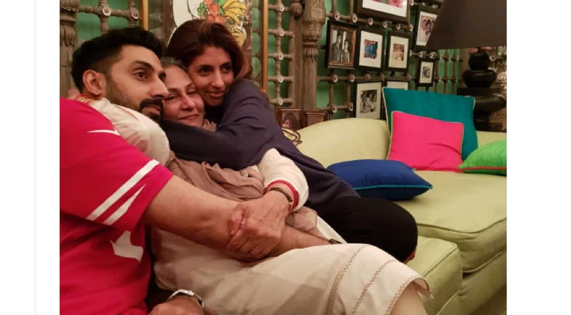 Father-son duo Amitabh, Abhishek wish Jaya Bachchan on her 70th birthday Father-son duo Amitabh, Abhishek wish Jaya Bachchan on her 70th birthday