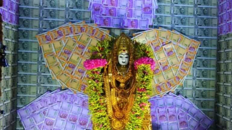 Watch: An entire Chennai temple is covered in money Watch: An entire Chennai temple is covered in money