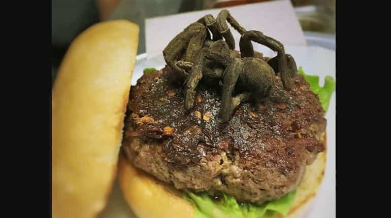 Insects are passe, this American eatery has a Tarantula burger on the menu Insects are passe, this American eatery has a Tarantula burger on the menu