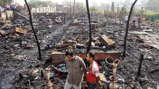 Six dead in fire at Rohingya camp in Myanmar