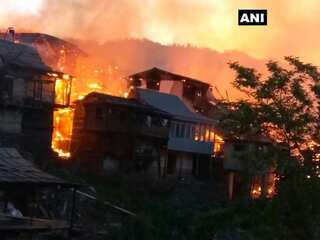 Shimla: Over 40 houses gutted in village fire, leaves families homeless