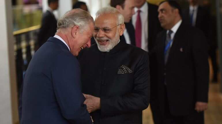 After breakfast with Theresa May, PM Modi meets Prince Charles After breakfast with Theresa May, PM Modi meets Prince Charles