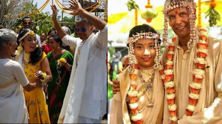 Watch: Milind Soman and Ankita Konwar finally tie the knot at Alibagh Watch: Milind Soman and Ankita Konwar finally tie the knot at Alibagh