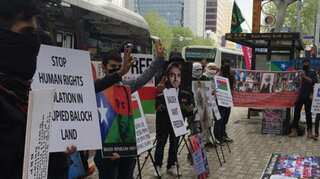 Baloch activists protest in South Korea against Pak atrocities